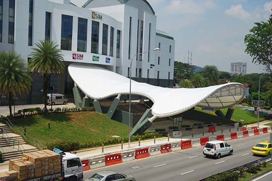 遮荫膜结构遮阳雨棚